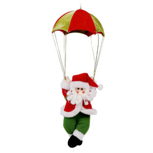 Papai Noel de Tecido Aveludado de Paraquedas 36 e 46 cm