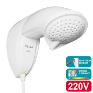 Ducha Hydra ND Blindada 220V 6500W Hydra, produto da Eletrônica Apolo.