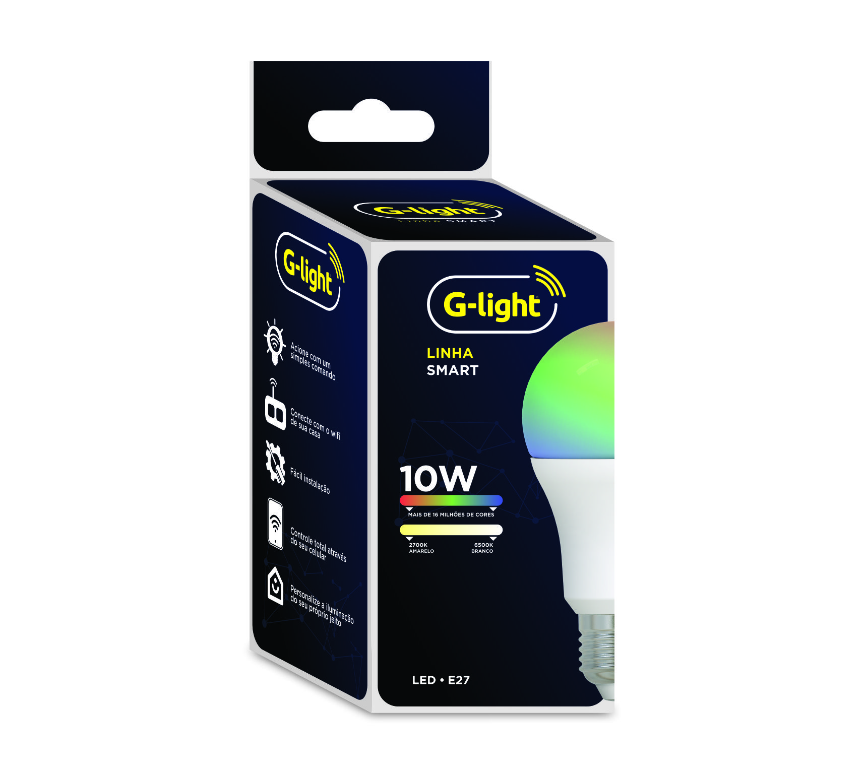 Lâmpada Smart G-Light RGB E27 10W