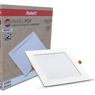 PAINEL DE LED 24W QUADRADO EMBUTIR - POP AVANT